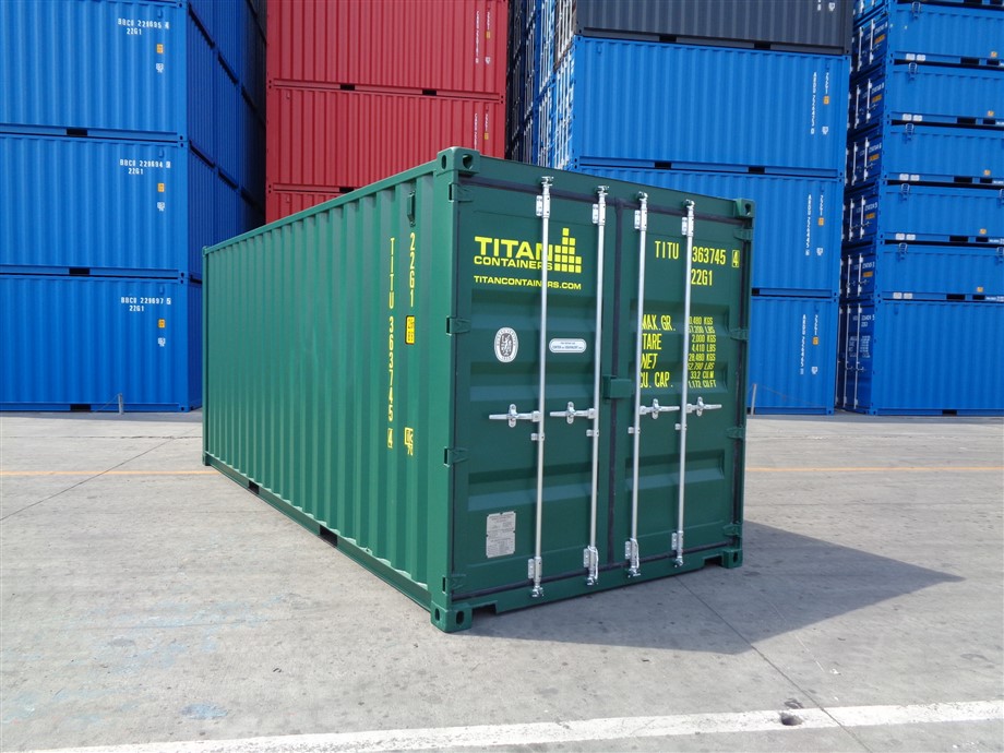 20 voet nieuwe groene zeecontainer
