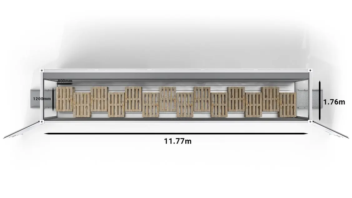 ArcticBlast 20ft europallets