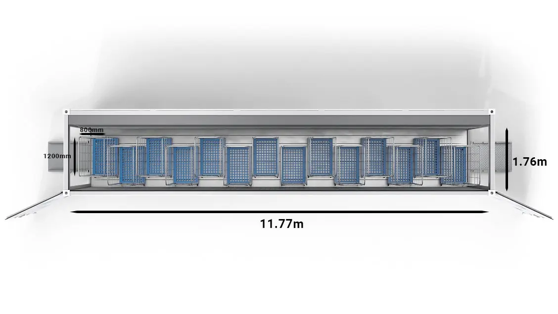 ArcticBlast 20 ft trolleys
