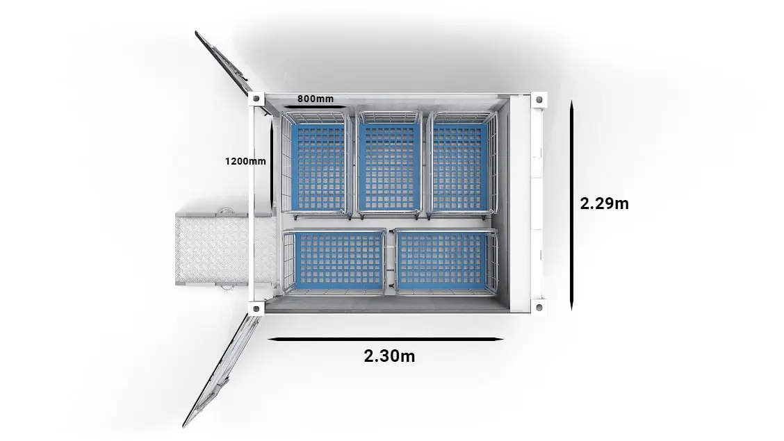 ArcticStore 10ft trolleys
