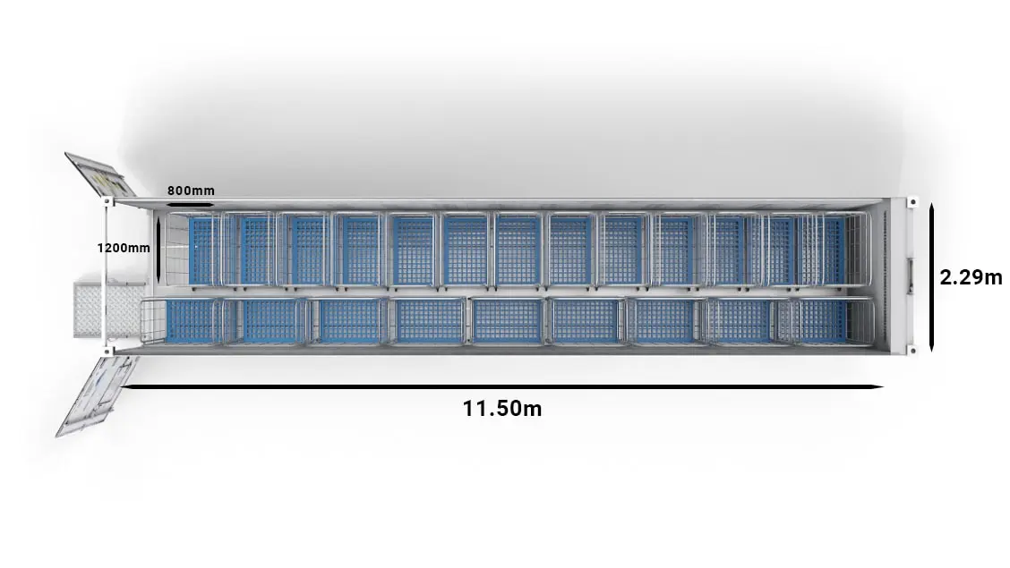 ArcticStore 40ft trolleys