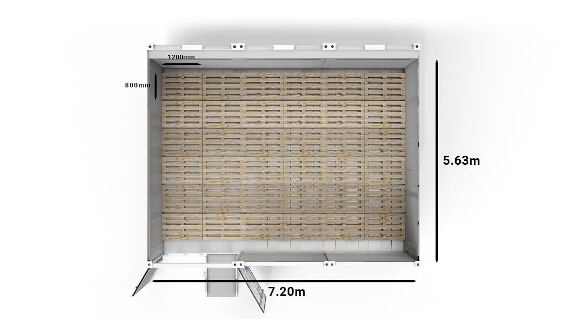 Arctic SuperStore 20ft euro pallets