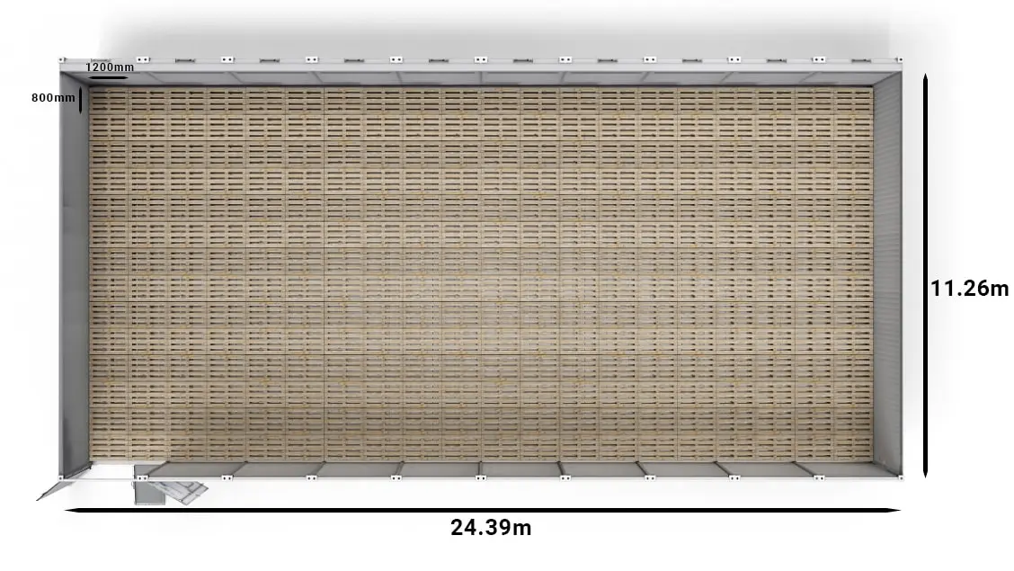Arctic SuperStore 40ft euro pallets