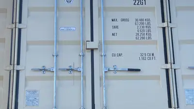 20ft dubbeldeurs 1015