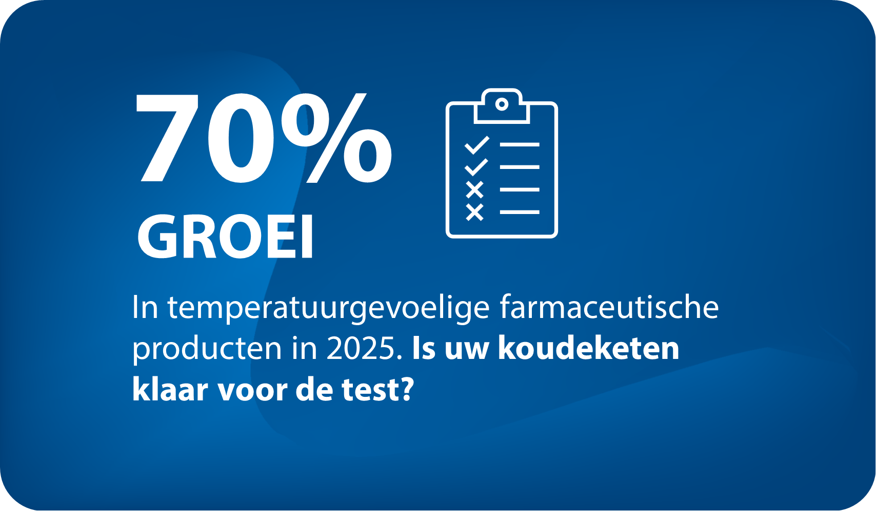 Koelopslag voor de farmaceutische industrie