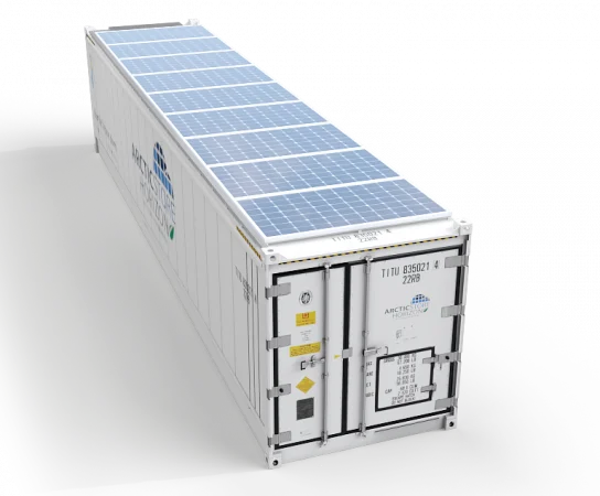 ArcticStore.Horizon_Container_Solar-Panels_40ft_Top-Angled