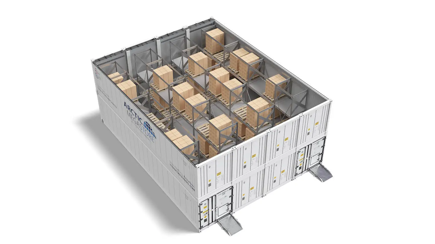 Arctic MegaStore modulaire koelopslagoplossing met hoge capaciteit van Titan Containers